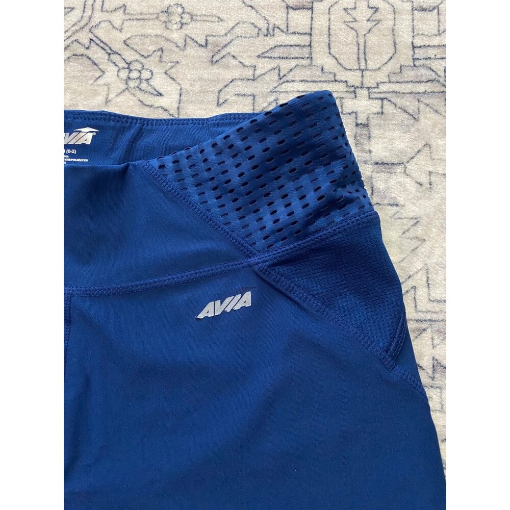 Avia Womens X-Small (0-2) Navy Blue Athletic Running Shorts Volleyball Stretch - Picture 3 of 8